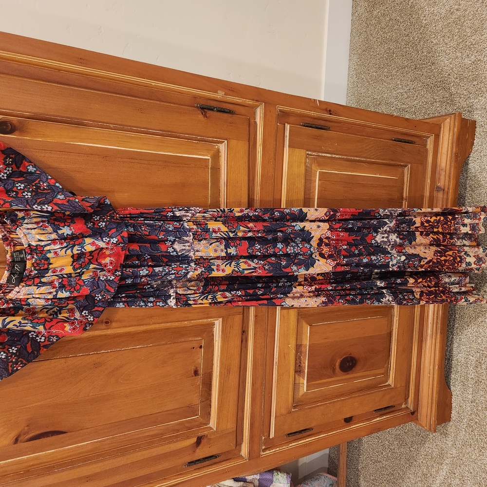 Floral Maxi Dress with Vibrant Colors